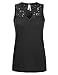 URBANCLEO Womens Floral Lace Trim Tank Top- Various Colors