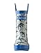 Oakiwear Kids Rubber Rain Boots With Easy-On Handles, Shark Frenzy, 1Y US Little Kid