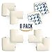 Table Corner Protectors for Baby - Pre-Taped Corner Guards, 8 Pack, Large, Off White