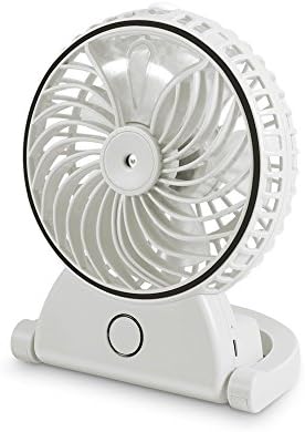 Merope Handheld USB Mini Misting Fan with Personal Cooling Humidifier (White)