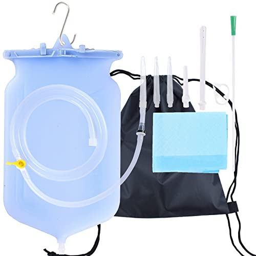 Sealable Silicone Enema Bag Kit for Colon Cleansing Detox Constipation