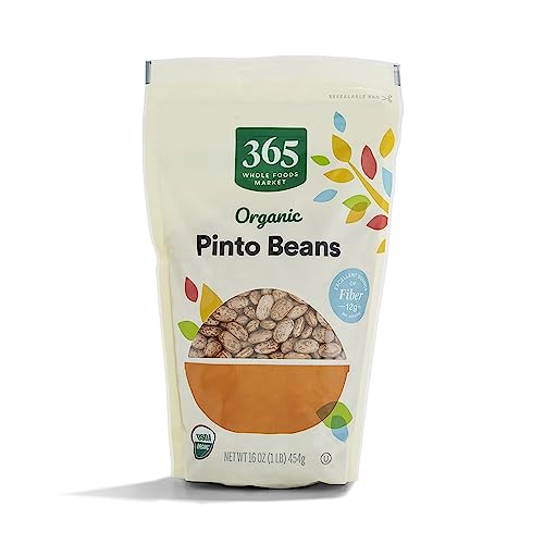 365 BY WHOLE FOODS MARKET, ORGANIC PINTO BEANS, 16 OUNCE