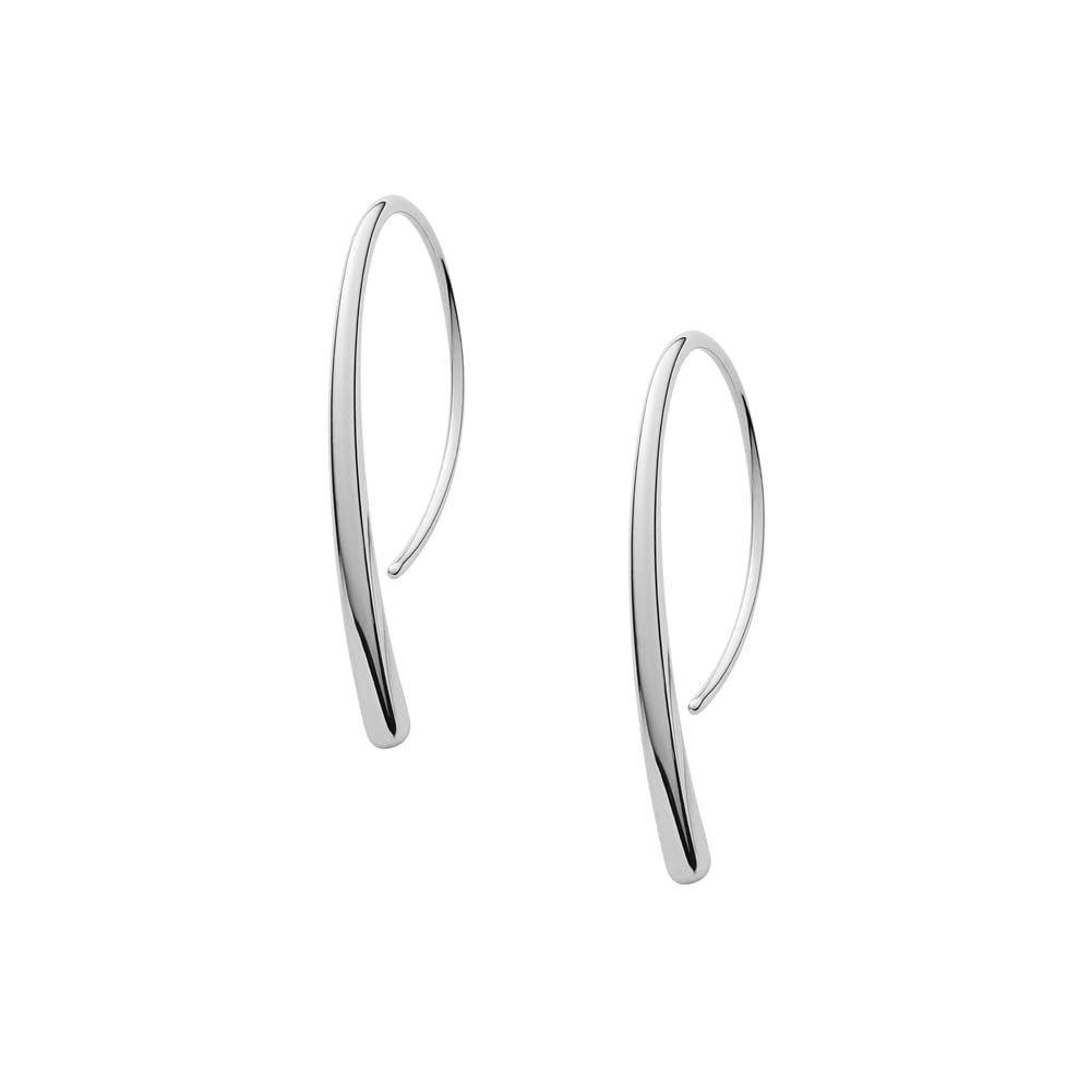 Skagen Earrings for Women Kariana, 35 mm x 3 mm x 1.8 mm Silver Stainless Steel Earrings, SKJ1057040 — image 1
