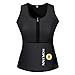 HOPLYNN Sauna Sweat Vest Waist Trainer Corset Trimmer Shaper Belt for Women, Neoprene Waist Cincher Stomach Tummy Shaper Black Small