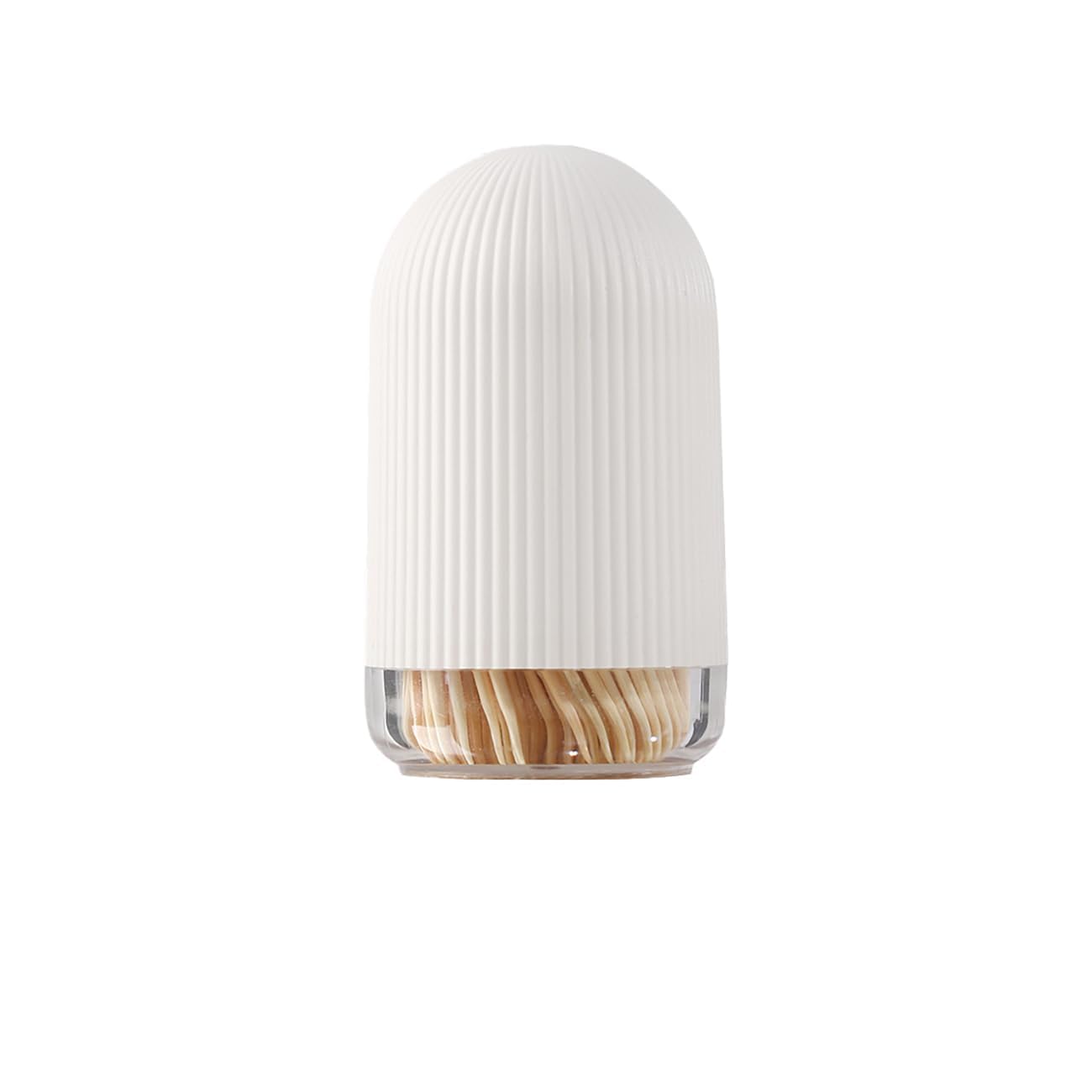 YidaSouko 300 Pcs Bamboo Cocktail Stick,Toothpick Box with Disposable Wood Toothpick Tooth Pick Holder Dust Proof Toothpick Dispenser for Kitchen Restaurant Tabletop