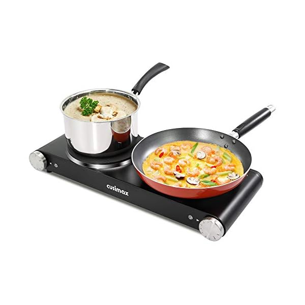 cusimax double electric hob