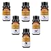 VSADEY Essential Oils Set, Top 6 Aromatherapy Essential Oils for Diffuser, Massage, Skin and Hair Care - Sweet Orange, Lavender, Tea Tree, Peppermint, Lemongrass, Eucalyptus 100% Pure, 6 x 10ml