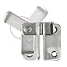 Alise Flip Latch Gate Latch,Shed Door Latch Barn Door Lock Shed Lock Shed Latch,Stainless Steel Locking Latches for Shed Barn Fence Chicken Dog Cage Window Cabinet Backyard Garage,Brushed,S-Size