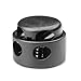 DYZD Double Hole Cord Lock Stoppers Plastic Spring Stop (Double Hole 2,10 PCS)