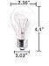 Sterl Lighting - Pack of 8 A19 Standard Household Crystal Clear Incandescent Rough Service Light Bulb 60A19/CL with 60 Watt - E26 Medium Base - 620 Lumens - Warm White 2700K, 1500 Life Hours Dimmable