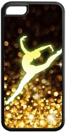 Gymnastics with Chirstmas Lights Background iPhone 5C Hard Case Cover Protector Christmas Gift Idea