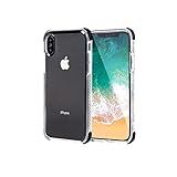 iPhone X Case,EXTREE [Air Cushion] [Shock-Absorption] TPU+TPE Bumper Ultra Soft Protective Scratch-resistant Shockproof Case for Apple iPhone X (BLACK)