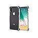 iPhone X Case,EXTREE [Air Cushion] [Shock-Absorption] TPU+TPE Bumper Ultra Soft Protective Scratch-resistant Shockproof Case for Apple iPhone X (BLACK)