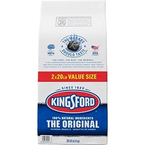 Kingsford 32107 Original Charcoal, 20Lb, 2Pk. Quantity 1 The