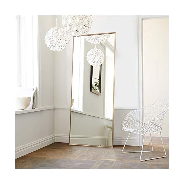 NeuType Full Length Mirror Floor Mirror with Standing Holder Bedroom