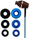 Symphonized XTC 2.0 Earbuds with Mic, Genuine Wood Stereo Earphones, In-Ear Noise-isolating Headphones with Tangle-Free Cable (Electric Blue)