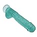 Huge-Dildo,High Quality VINNEL 11.0 inches Realistic-Dildo Premium Dong with Stong Suction Cup,12-X12-NN (Clear Green)