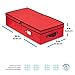 ZOBER Underbed Christmas Ornament Storage Box (Red, Storage Box)