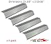 BBQ Mart SP2311 (4-pack) Stainless Steel Heat Plate for Aussie, Brinkmann, Uniflame, Charmglow, Grill King, Lowes Model Grills primary