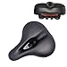 Aolander Bicycle Saddle with DUAL SHOCK ABSORBING BALL Most Comfortable Leather Bike Seat Memory Foam Padded Giant Bicycle Seat Men Women New Look MTB Road City Bike Saddle with LIFETIME WARRANTYthumb 1