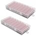 Ancefine 8 Cell 18650 Plastic Battery Storage Case with Hook Holder,2-Pack