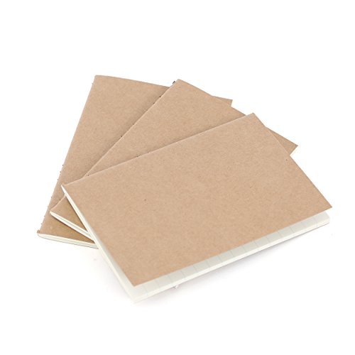 Wanderings Traveler's Pocket Notebook Refill Inserts - Lined Paper - Set of 3 | Passport Journal Size | 5 x 3.5 Inches (13 x 9 cm) B7 - Thumbnail 4