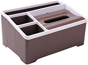 Zjhzw 激安通販 褐色樹脂ティッシュ ボックス多機能大容量トレイ家庭矩形設計収納ボックス26センチメートル長さ 幅18センチメートル 高さ12センチメートル