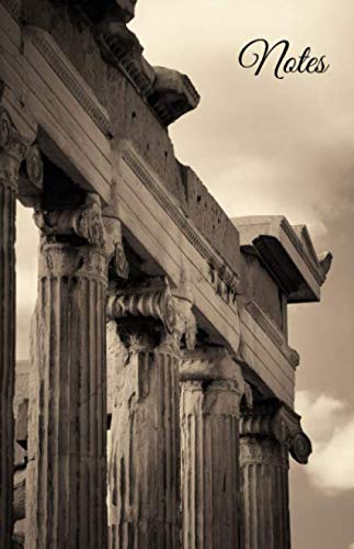Notes: Acropolis of Athens, Greece Blank Lined Notebook Journal College Ruled Small size 5x8 by East Meets West