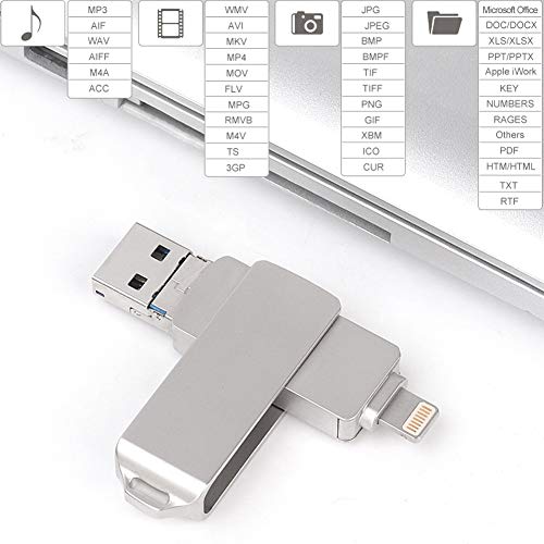XAOBNIU USB 2.0-Flash-Laufwerk, High-Speed-Schwenker-Entwurf Memory Stick, USB-Stick, USB-Stick for die Datenspeicherung… – Bild 3