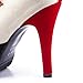 AIWEIYi Womens Patch Color Ankle Buckle Strap Platform High Heels Ankle Boots