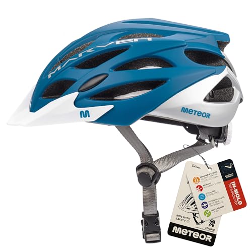 meteor® Marven Fahrradhelm Herren Damen Kinder-Helm MTB rollerhelm mädchen kinderfahrradhelm für Downhill rennradhelm Mountainbike Inliner skaterhelm BMX fahrad