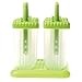Popsicle Molds Set – 100% BPA Free – Set of 6 Reuseable Ice Pop Makers, Tupperware Quality with Sturdy Base, Popsicle & Ice Cream Recipes E-book Included, Great Gift – By The Kitchen Paradise (Green)
