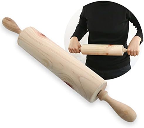 Cypress wood Abdomen Body Massage Roller Hand Wooden stick Phytoncide 100% Natural Hinoki Stress Therapy Relief Relax Soothing Anti-allergy Anti-bacterial effect Deodorizing effect Fatigue recovery