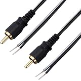 F-FACTORY スピーカーケーブル ピンプラグ－先バラ 5ｍ&times;2本/C-078