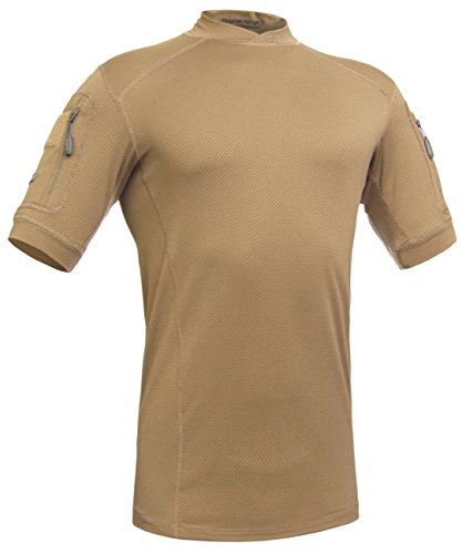 281Z Military Moisture Wicking T-Shirt - Tactical Training Outdoor - Polartec Delta - Frogman Line by (Coyote Brown, Medium)