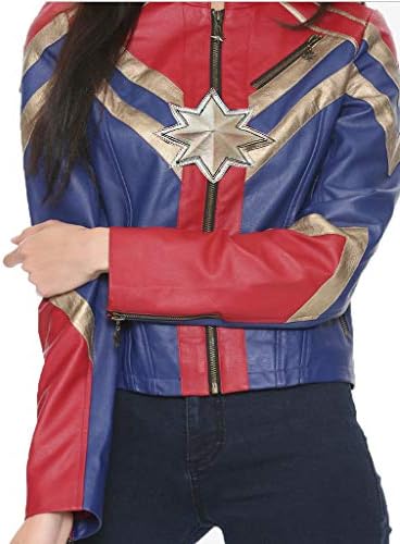 Superheroes Avengers Captain Marvel Leather Jacket