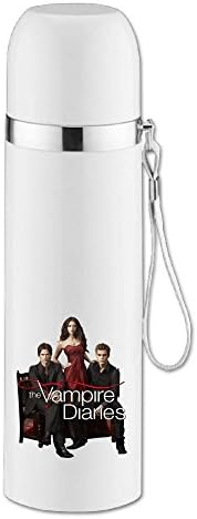ASCHO2 Vacuum Insulated Stainless Steel The Vampire Diaries Vacuum Mug With Cup Cap And Pourable Stopper For Indoor And Outdoor Activities, 25-Ounce