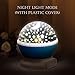 NEW GENERATION Baby Night Lights for kids, Lizber Starry Night Light Rotating Moon Stars Projector, 9 Color Options Romantic Night Lighting Lamp, USB Cable / Batteries Powered for Nursery, Bedroom