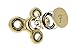 Fidgeteer Fidget Spinner Toy with Pouch and Warranty (Gold)
