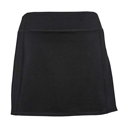 Tangerine Women's Active Skort with Perforated Trim (Medium, Black)