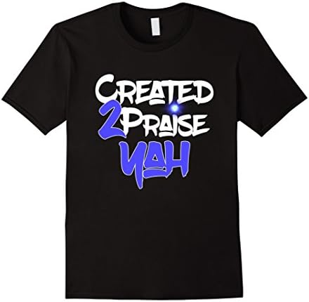 Mens Hebrew Israelite Created 2 Praise Yah White Obey T-Shirt XL Black