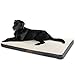 Petsure Orthopedic Dog Bed (L, 36x27x3 inches) for Small, Medium, Large Pets Up to 75 lbs - Foam Dog Bed with Plush Sherpa Top - Washable Cover - Grey