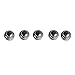 Zorvo 5 Packs Dental Orthodontic Lingual Buttons Bondable Round Base For Bondable Type