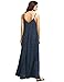 Verdusa Women's Bohemian Backless Spaghetti Strap Loose Maxi Beach Dress Navy M