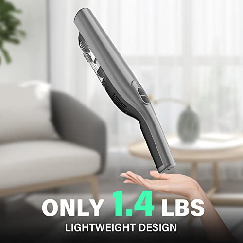 SOYUS Handheld Vacuum Cordless, Rechargeable Car Vacuum Cleaner with Powerful Suction, LED Light, Charging Dock, 1.4 lbs Lightweight Mini Car Vacuum for Car, Home and Pet