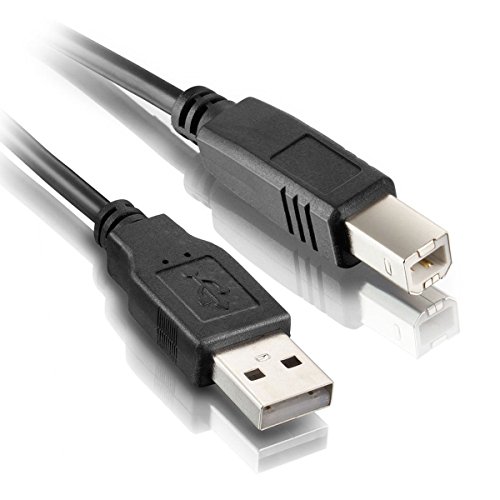 Cabo USB para Impressora 2.0 AM+AF com Filtro contra interferências Exbom CBX-U2AMBM50 5 metros