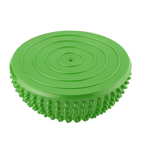 2Pcs/Lot Ball Massage Foot Sports Balance Hedgehog Half Ball Pimples Pilates Ball for Yoga Fitness Gymnastics Exercise ( Color : Green )