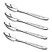 HAZOULEN Grapefruit Spoons, Stainless Steel, 6-2/5-Inch, Set of 4 (Clover)