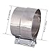 EVIL ENERGY 4.0'' Exhaust Clamp, Lap Joint Band Clamp Stainless Steel for Pipes, Mufflers, Catalytic Converters (1PCS, 4.0 inch)