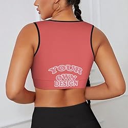 Custom Bras for Women Personalized Crop Tops with